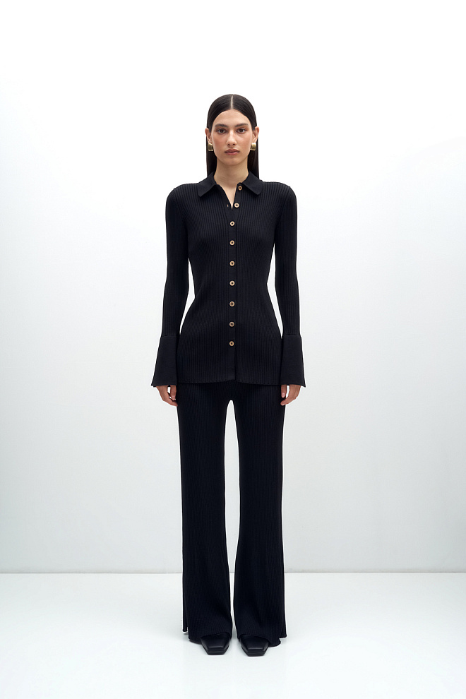 Приталенный кардиган-рубашка