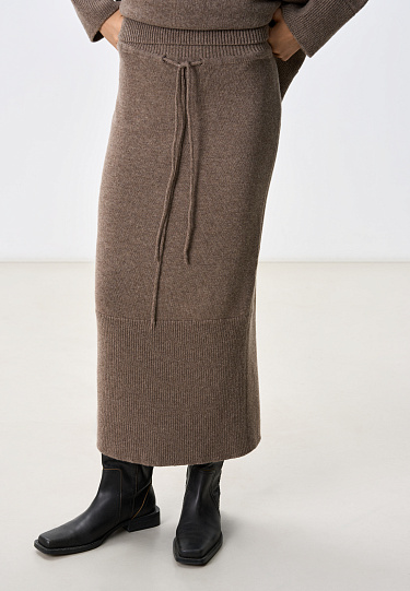 Юбка из кашемира и шерсти