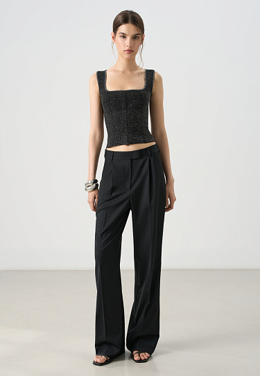 Короткий корсет с люрексом