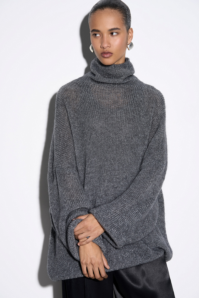 Мохеровый джемпер с люрексом