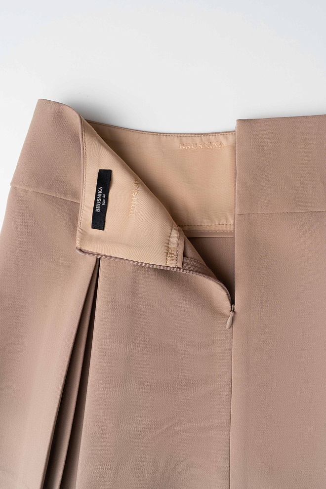 Юбка мини с веерными складками