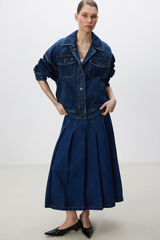 Джинсовый жакет из 100% хлопка