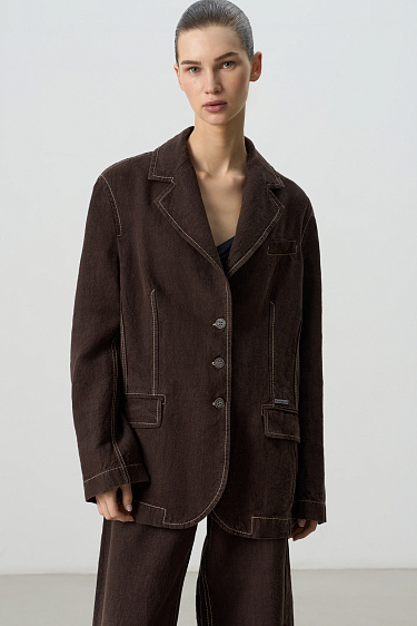 Жакет из 100% льна