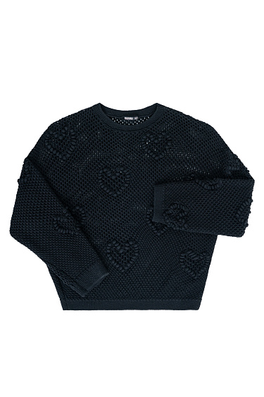 Хлопковый джемпер с объемными деталями