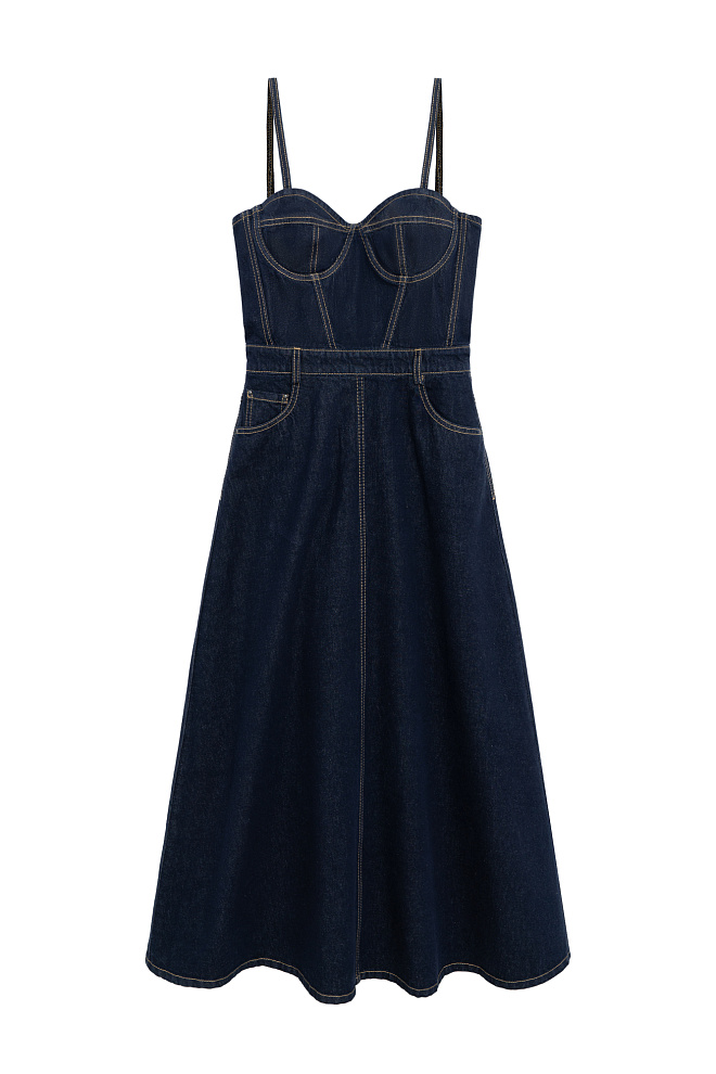 Джинсовый сарафан из 100% хлопка