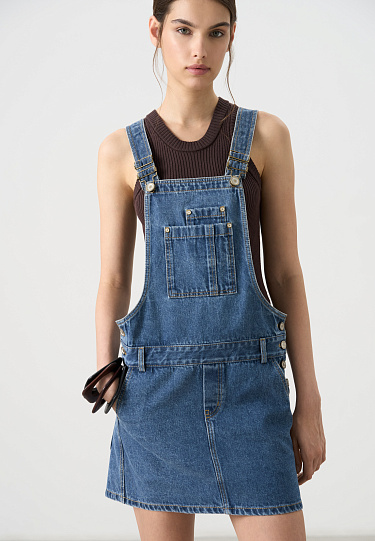 Джинсовый комбинезон из 100% хлопка 