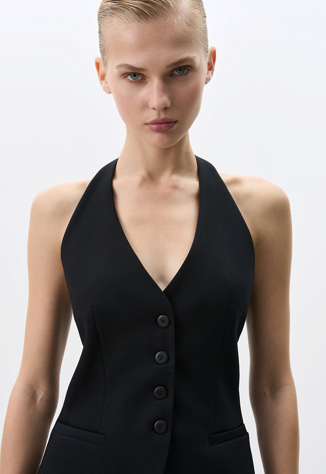 Жилет с открытой спинкой