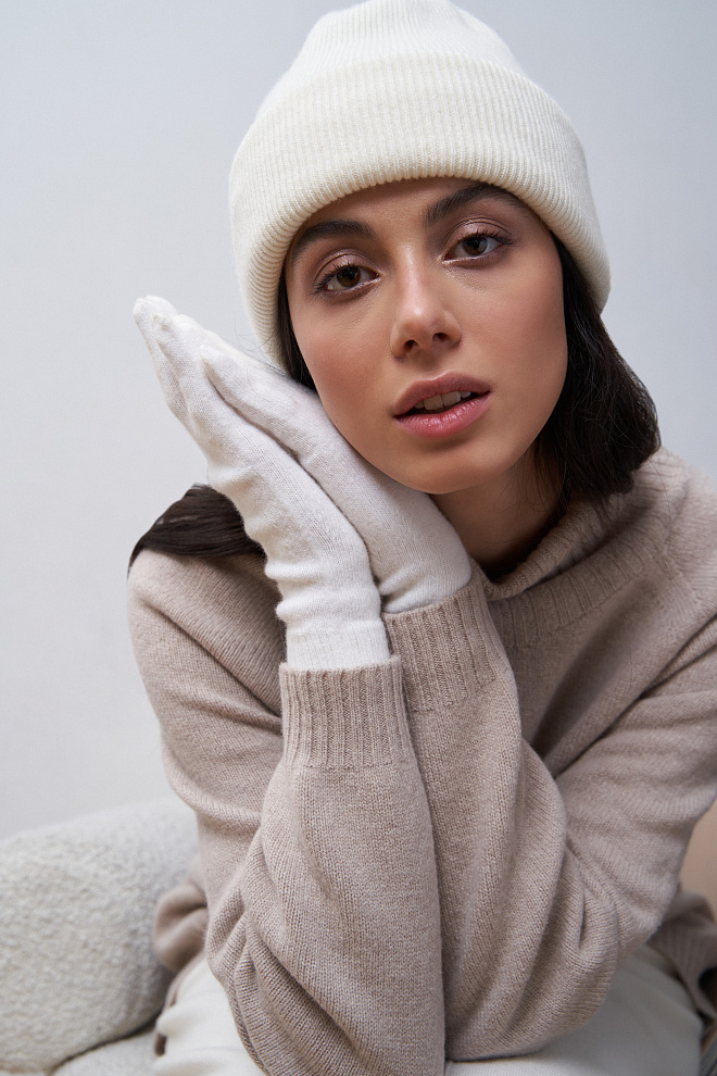 Цельновязанный джемпер из шерсти и кашемира