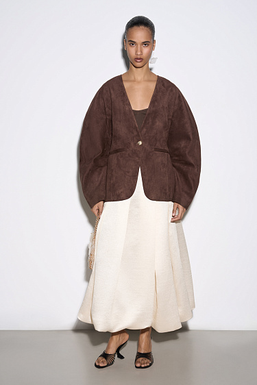 Атласная юбка-балллон