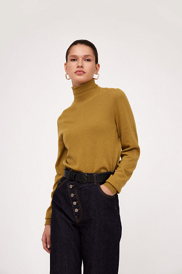 Трикотажная водолазка из шерсти 