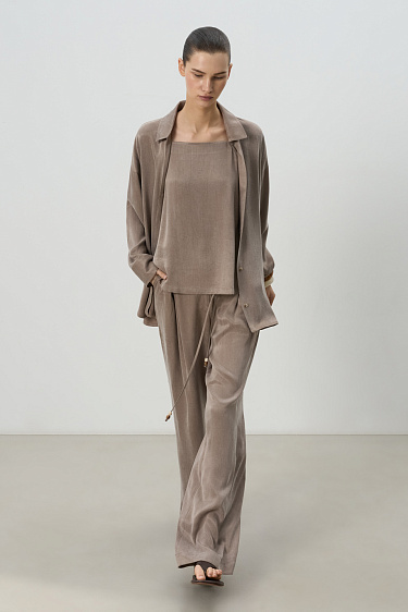 Свободные брюки из купры