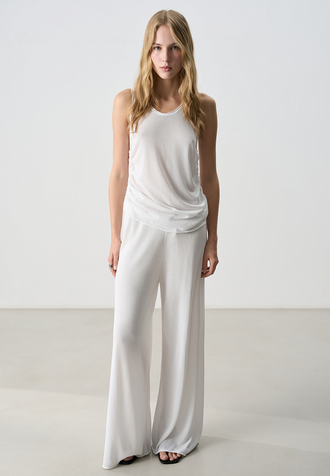 Брюки палаццо из вискозы