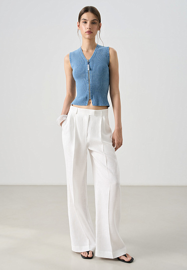 Трикотажный жилет из хлопка