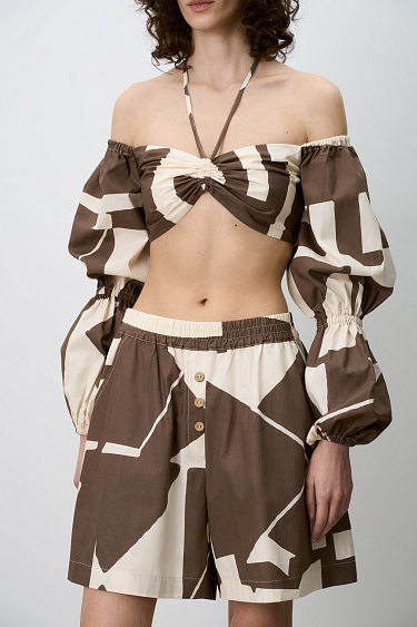 Короткий топ из 100% вискозы