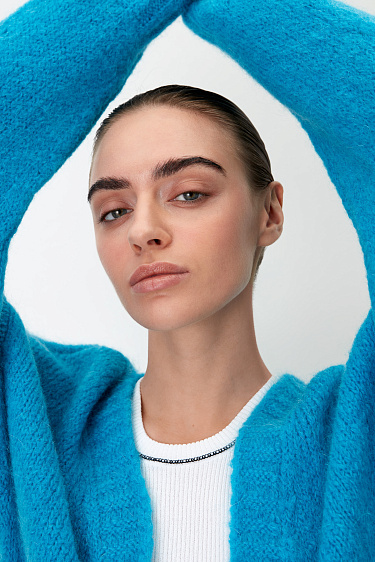 Трикотажный кардиган из мохера