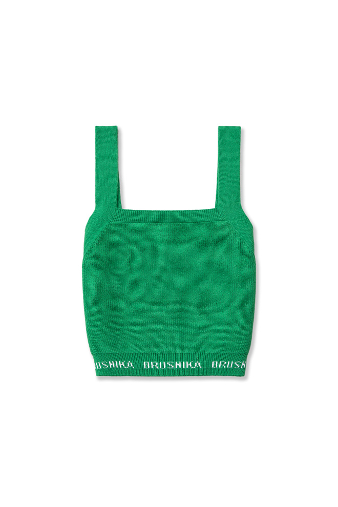 Трикотажный кроп-топ