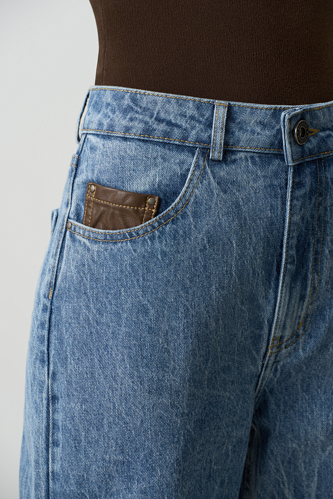 Прямые джинсы из 100% хлопка