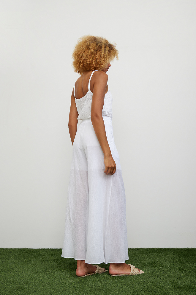 Широкие брюки на кулиске