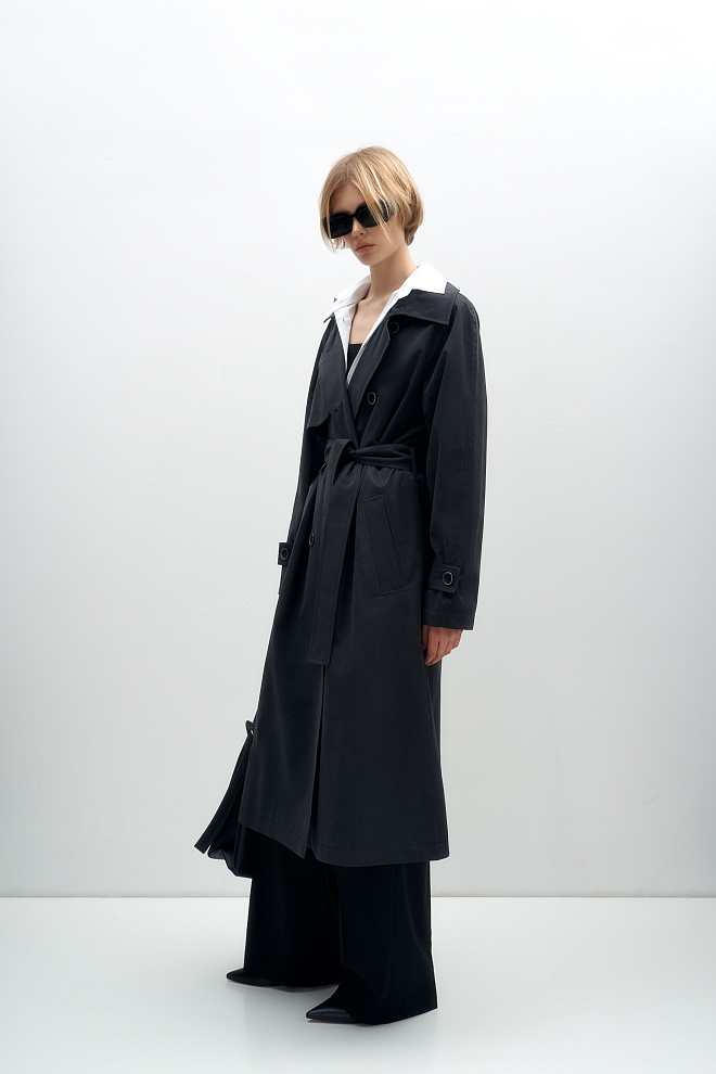 Классический тренч с поясом