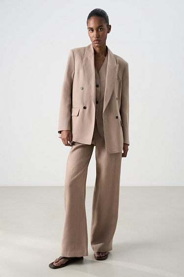 Брюки из 100% льна