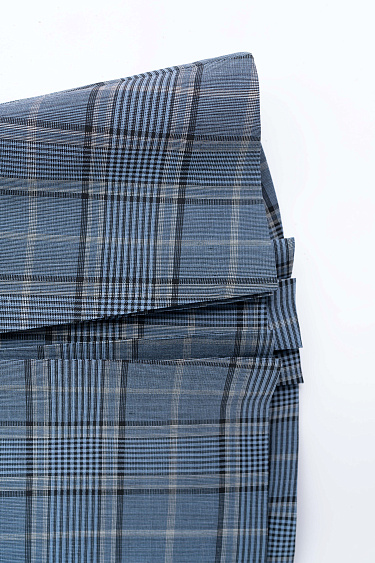 Юбка мини из шерсти в клетку