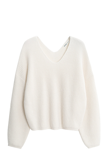 Трикотажный джемпер из пуха лисы