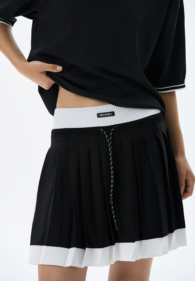 Теннисная юбка плиссе