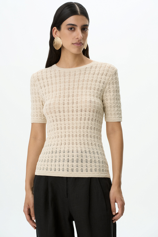 Трикотажная футболка из вискозы