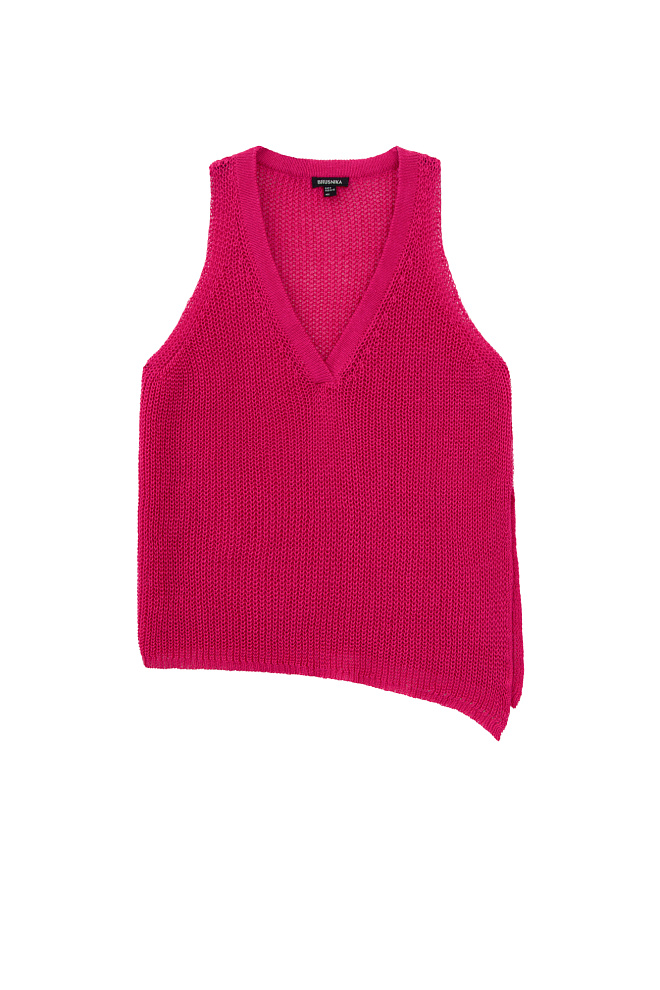 Асимметричный топ из 100% льна