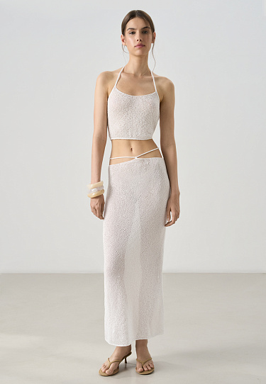 Топ с вырезом халтер