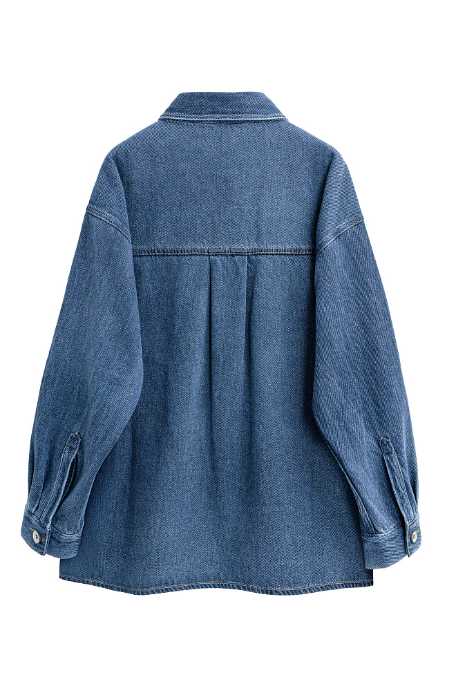 Джинсовая рубашка с нагрудными карманами