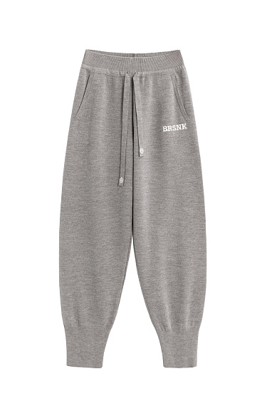 Брюки-джоггеры из шерсти