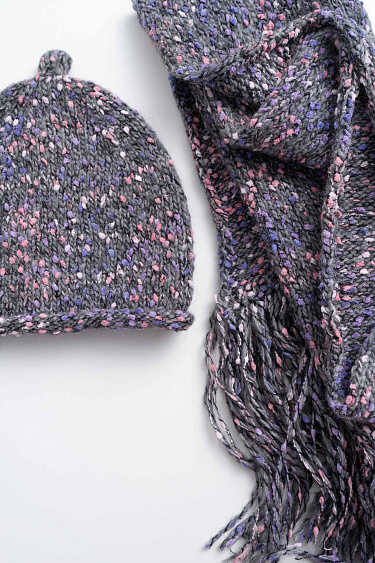 Шарф с шерстью альпака