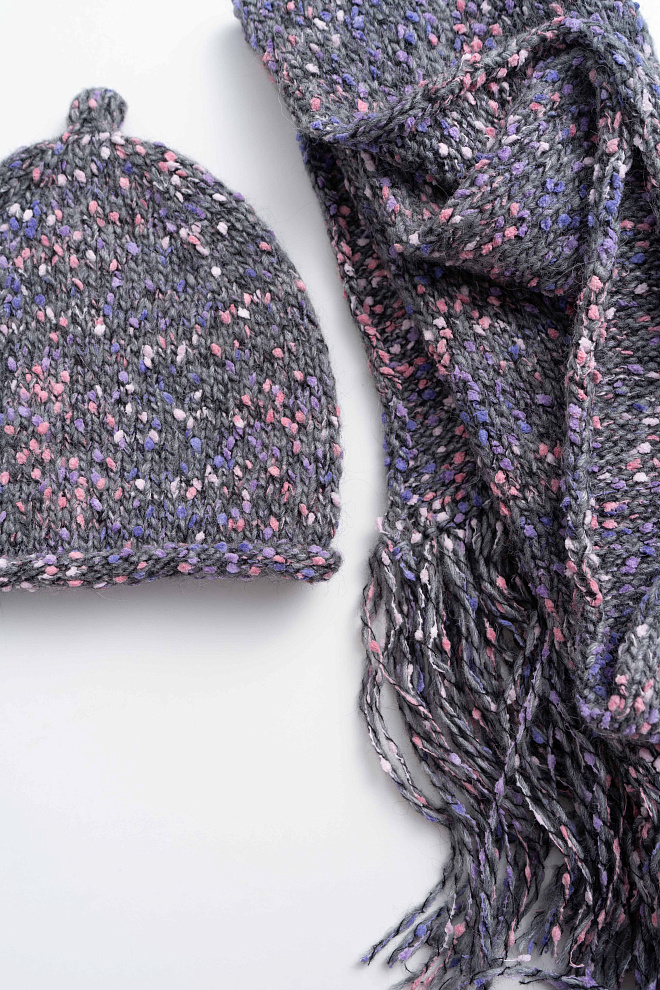 Шапка с шерстью альпака