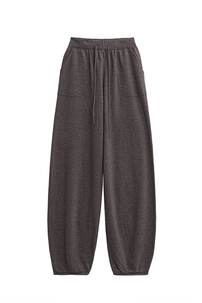 Брюки-бананы из кашемира