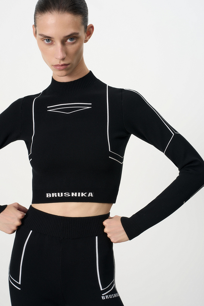 Топ с длинными рукавами