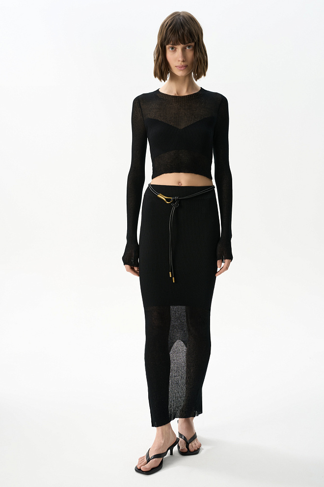 Топ с комбинированной вязкой