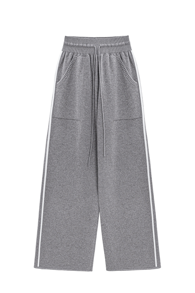 Трикотажные брюки из кашемира и шерсти