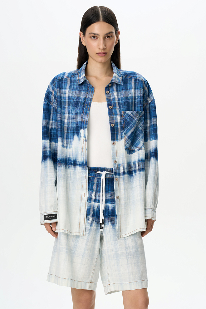 Рубашка тай-дай из 100% хлопка 