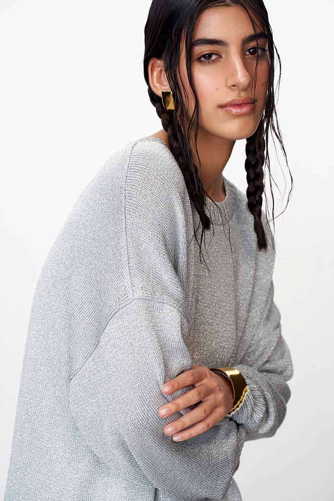 Джемпер с люрексом