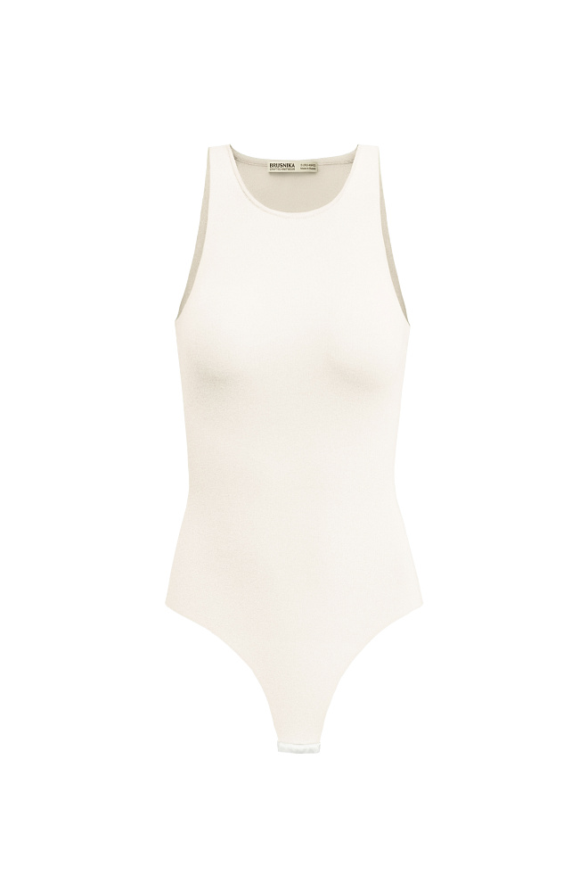 Трикотажное боди без рукавов