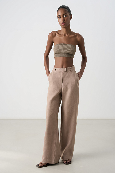 Брюки из 100% льна