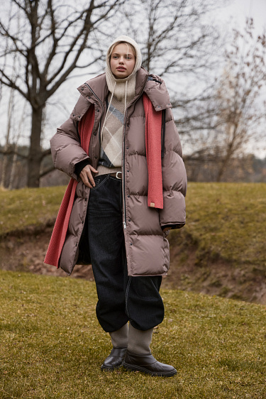 Шарф из шерсти альпака