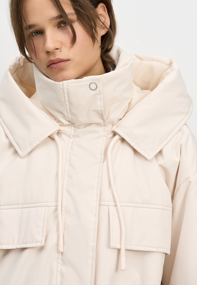 Длинная куртка с кулиской