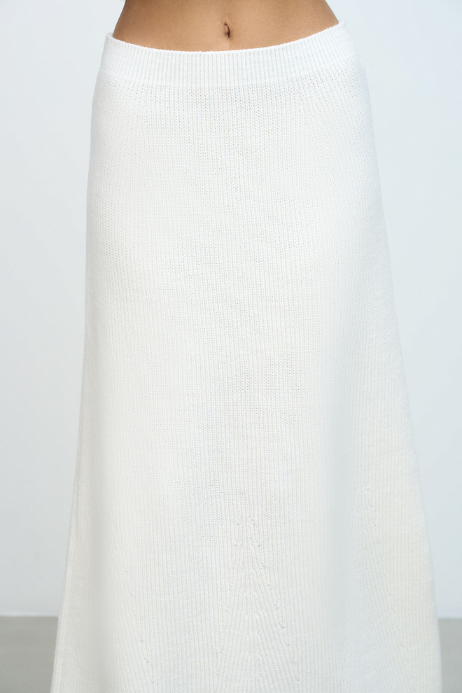 Трикотажная юбка макси из шерсти