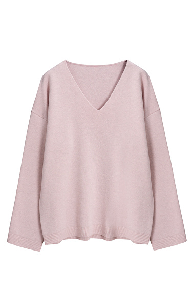 Джемпер с V-образным вырезом 