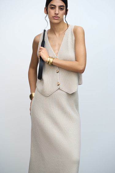 Трикотажный жилет из шерсти 