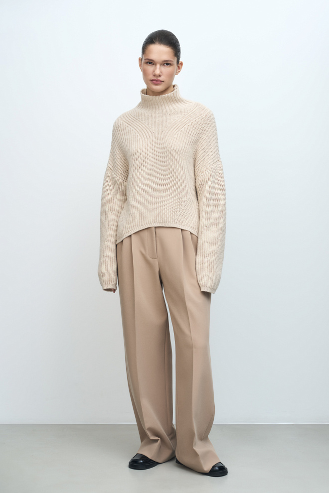 Трикотажный джемпер из шерсти Альпака 