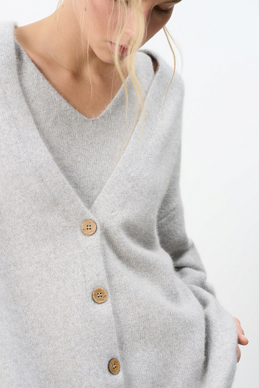 Кардиган из натурального пуха лисы