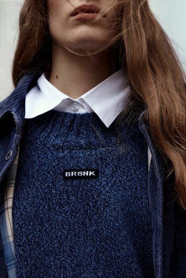 Объемный джемпер с добавлением кашемира